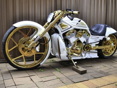 La fabulosa Harley-Davidson de oro y valuada en U$1.500.000