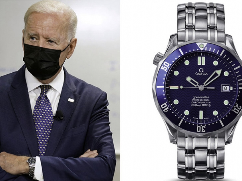 Joe Biden y su magnífico reloj Omega Seamaster