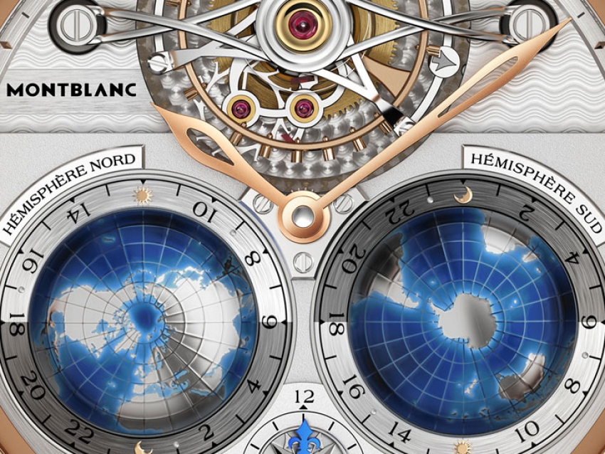 El genial Montblanc Villeret Tourbillon Cylindrique Geosphères Vasco da Gama