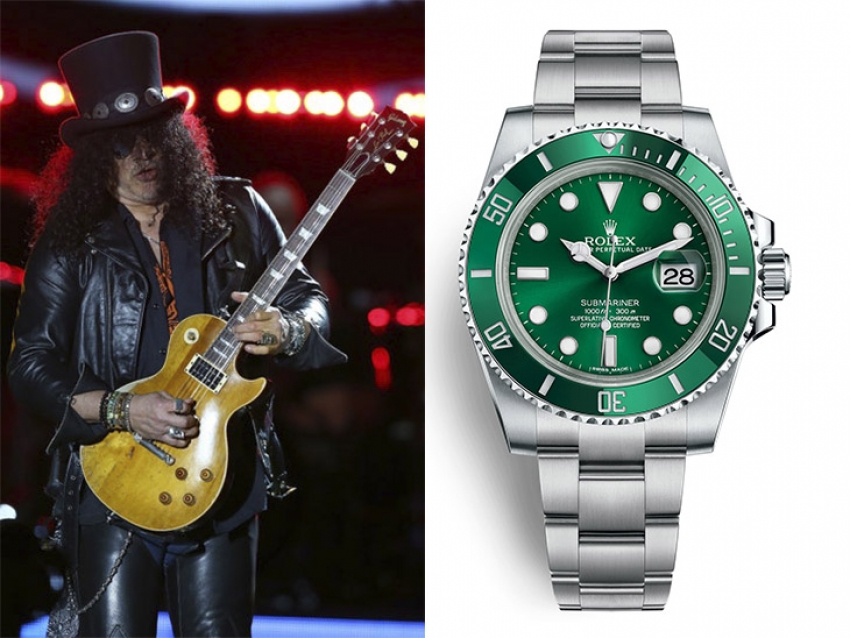 El increíble Rolex elegido por Slash para tocar en vivo