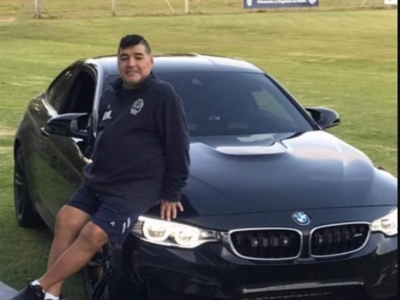 Maradona sorprende con un nuevo BMW M4 Coupé de US$ 200.000