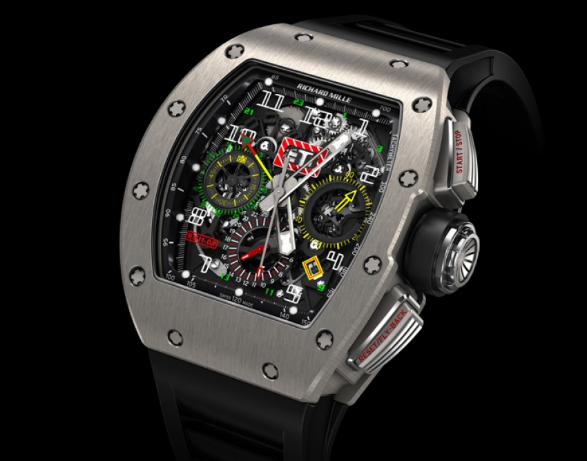 El genial Richard Mille con cronógrafo Flyback y segundo Huso Horario