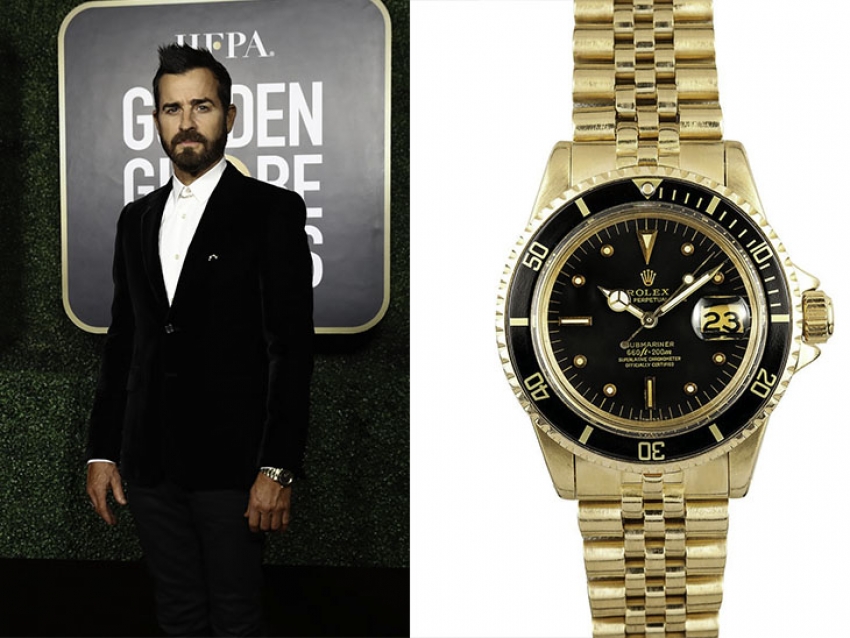El exclusivo Rolex Submariner de Justin Theroux en los Globos de Oro