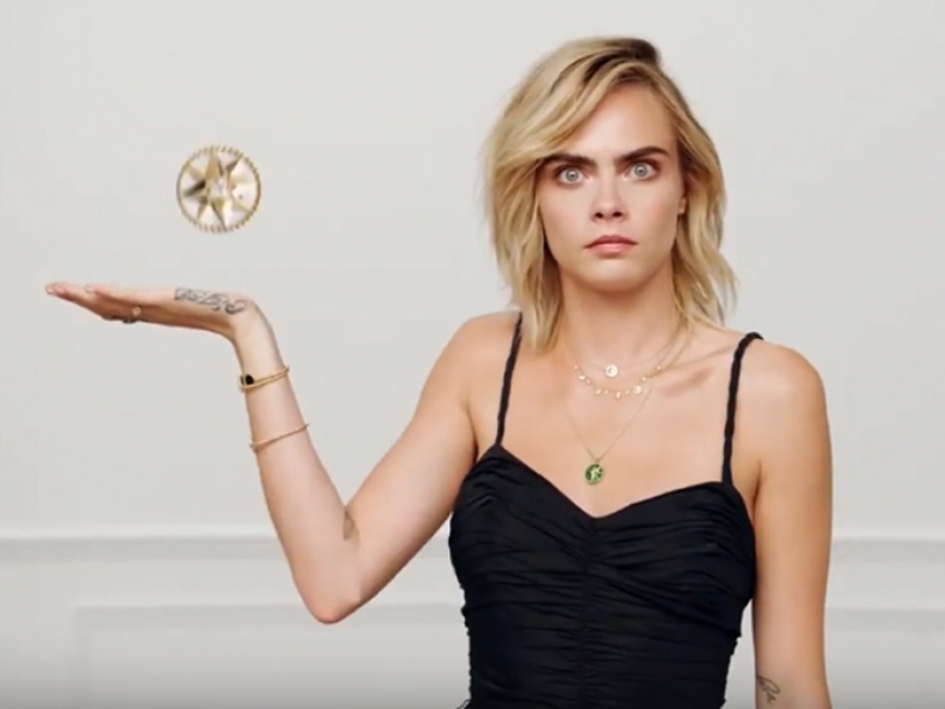 Cara Delevigne presenta la colección Rose de Vents de Dior